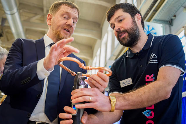 Foto: Michael Kretschmer, Ministerpräsident Freistaat Sachsen zusammen mit Martin Hofmann